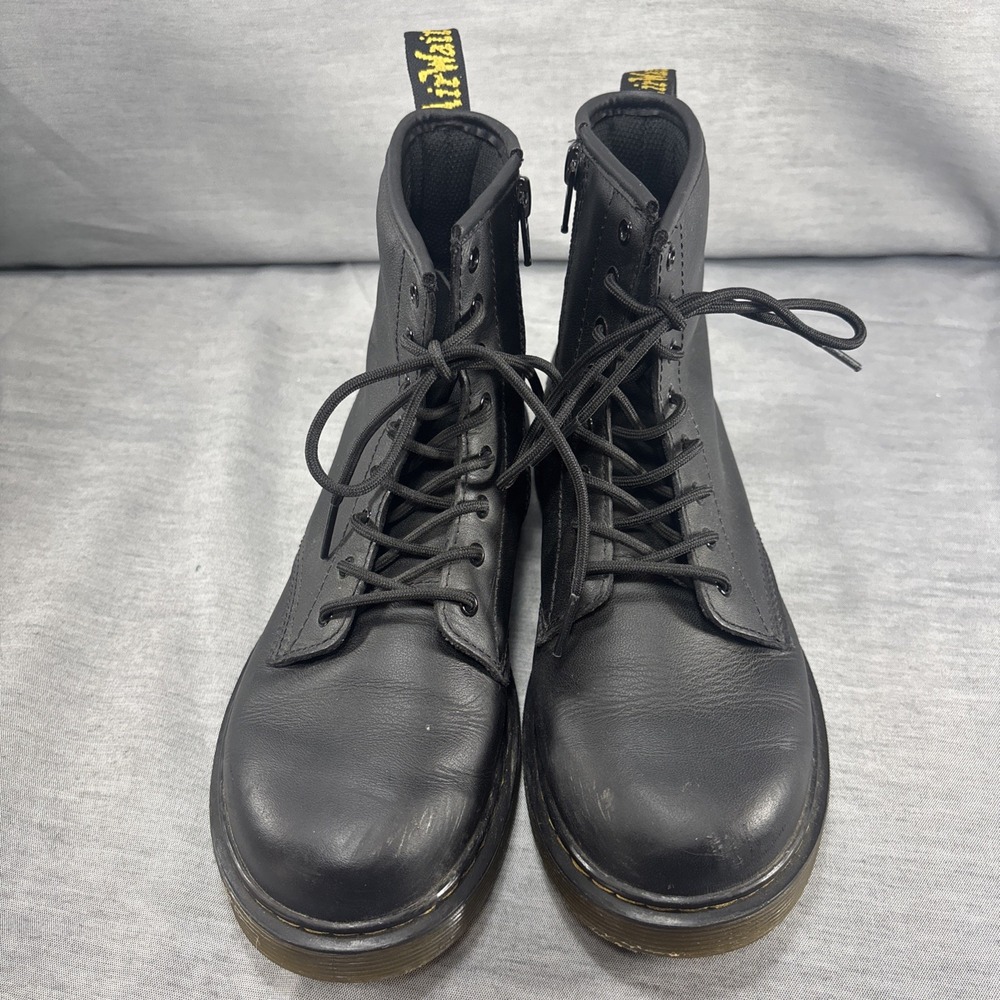 Dr. Doc Martens 1460 J Pascal Boots Soft Leather Black Size 5 US Women Men's 4 - Picture 3 of 11